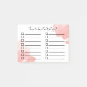 ハッスルコーラルの水の色のリストを行う時間 ポストイット (正面)