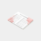 ハッスルコーラルの水の色のリストを行う時間 ポストイット (アングル)