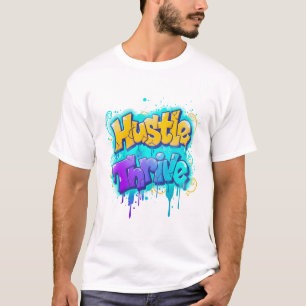 ハッスルスブリーグラフィティ通りアートデザイン Tシャツ