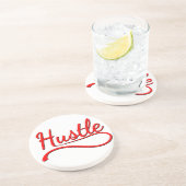 ハッスルタイポグラフィアート コースター (側面)