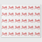 ハッスルタイポグラフィアート ラッピングペーパー (フラット)