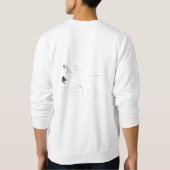 ハッスルハードTシャツデザイン スウェットシャツ (裏面)