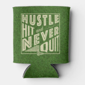 ハッスルヒット&ノーやめラクロス 缶クーラー (正面)