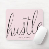 ハッスルブラックと赤面ウィズネームマウスパッド マウスパッド (マウス)