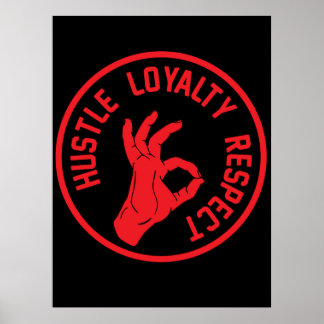 ハッスルロイヤリティ尊敬 ポスター