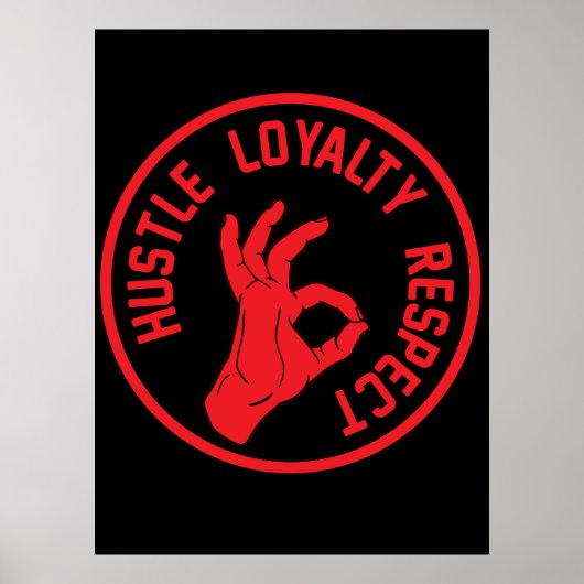 ハッスルロイヤリティ尊敬 ポスター (正面)