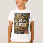 ハッスル地区 Tシャツ (正面)