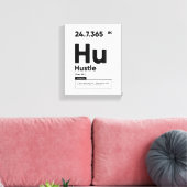 ハッスル定義 |やる気を起こさせる引用文ウォールアート キャンバスプリント (インサイチュ (リビング))