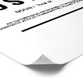 ハッスル定義 |やる気を起こさせる引用文 ポスター (角)