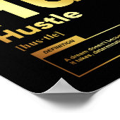 ハッスル定義 |ポスタやる気を起こさせるー ポスター (角)