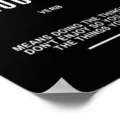 ハッスル懸命やる気を起こさせる引用文 ポスター (角)