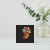 ハッスル懸命ヒップホップテディベアガングスター スクエア名刺 (スタンド正面)