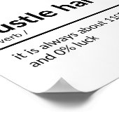 ハッスル懸命感動的引用文 ポスター (角)