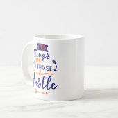 ハッスル来する人に良い事。 コーヒーマグカップ (正面左)
