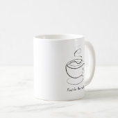 ハッスル燃料やる気を起こさせるマグ コーヒーマグカップ (正面右)