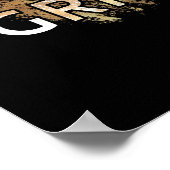 ハッスル&グライやる気を起こさせるン感動的ウォールアート ポスター (角)