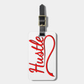 ハッスル タイポグラフィ アート ラゲッジタグ (正面縦)
