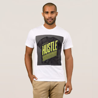 ハッスル – ミニマやる気を起こさせるリストTシャツデザイン Tシャツ