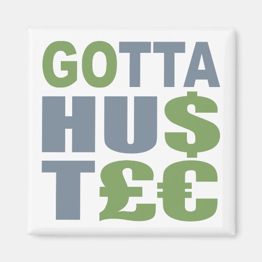 ハッスル/ HU$T£€マグネットカスタムを マグネット (正面)