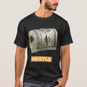 ハッスルTシャツの銀行金は100ド転がルの手形を支払った Tシャツ