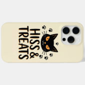 ハッス アンド トリーツ 黒猫 ハロウィン iPhone 15 Case-Mate iPhoneケース (裏面 (横))