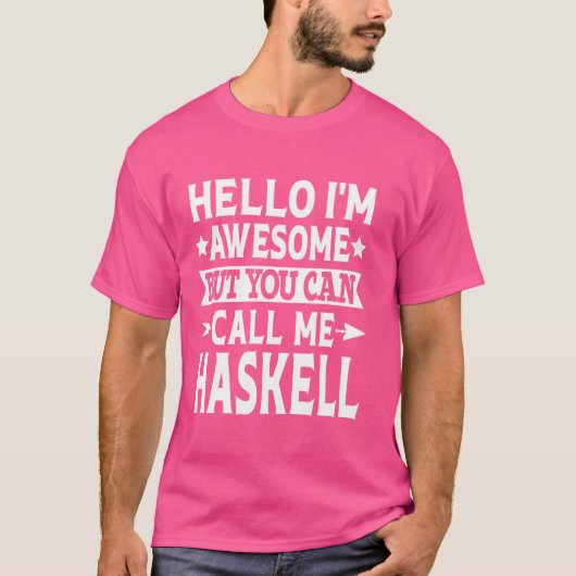ハッセル名私ハッセル名姓H Tシャツ (正面)