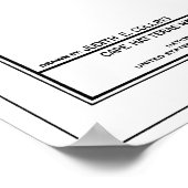 ハッタラスケープライトハウスランタンルームブループリント ポスター (角)