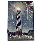 ハッタラスライトハウスOBXシーズンズグリーティング ミディアムペーパーバッグ (正面)