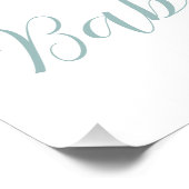 ハッチの準備ができて、鳥の巣、赤ちゃんシャワーへようこそ ポスター (コーナー)