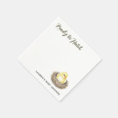 ハッチイエロー春シック赤ちゃんシャワー準備完了 スタンダードカクテルナプキン (角)