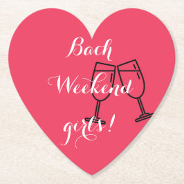 ハッチェロレッテのためのカスタムピンク紙コースター ペーパーコースター