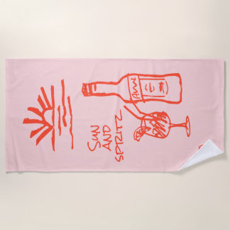 ハッチェロレッテ サン アンド スプリッツ インビテーション ビーチタオル