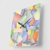 ハッチキルトI スクエア壁時計 (傾斜)