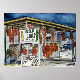ハッチチリニューメキシコアート ポスター