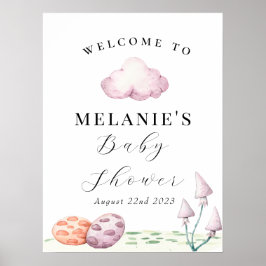 ハッチドラゴンエッグス先史時代の赤ちゃんシャワー ポスター