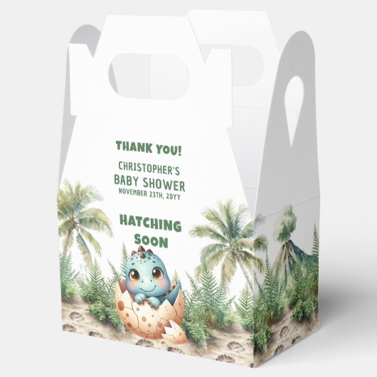 ハッチパーソナライズされたングすぐにベビーありがとうボックス フェイバーボックス (オープン)