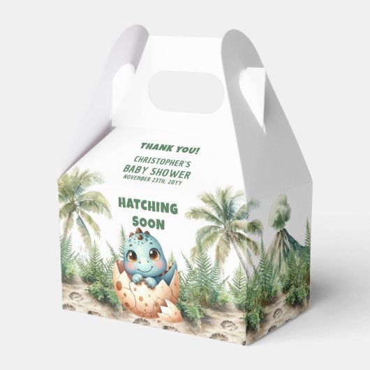 ハッチパーソナライズされたングすぐにベビーありがとうボックス フェイバーボックス (正面サイド)