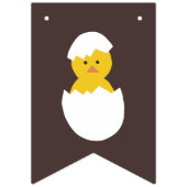 ハッチフローライースターパーティーバンティングバナー – ブラウン バンティングフラッグ (第2の旗)