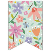 ハッチフローライースターパーティーバンティングバナー – ミント バンティングフラッグ (第1の旗)