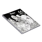 ハッチリングドラゴンラインアートインクスケッチ ノートブック (右側)