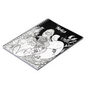 ハッチリングドラゴンラインアートインクスケッチ ノートブック (左側)