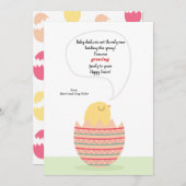 ハッチリング雛の妊娠の発表 案内状 (正面/裏面)