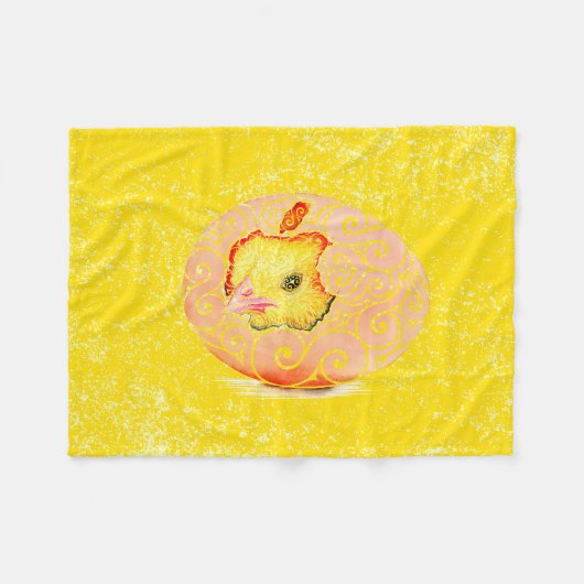 ハッチリン渦巻形のグ フリースブランケット (正面(横))