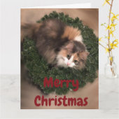 ハッチングデコレーションのミス カード (黄色い花)