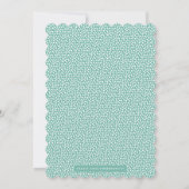 ハッチングフローライースターホリディフォトカード – ミント 招待状 (裏面)