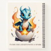 ハッチングベビードラゴンスパーク ノートブック (裏面)