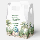 ハッチングマーン男の赤ちゃん恐竜パーティーの好意ボックス フェイバーボックス (オープン)