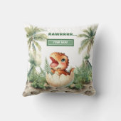 ハッチングユニークすぐにベビー恐竜ベビー枕Gif クッション (裏面)