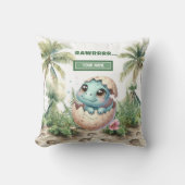 ハッチング魅力的イーンベビー恐竜ベビー枕 クッション (正面)