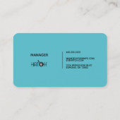 ハッチング – マネージャ 名刺 (裏面)